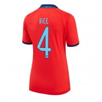 Koszulka piłkarska Anglia Declan Rice #4 Strój wyjazdowy dla kobiety MŚ 2022 tanio Krótki Rękaw